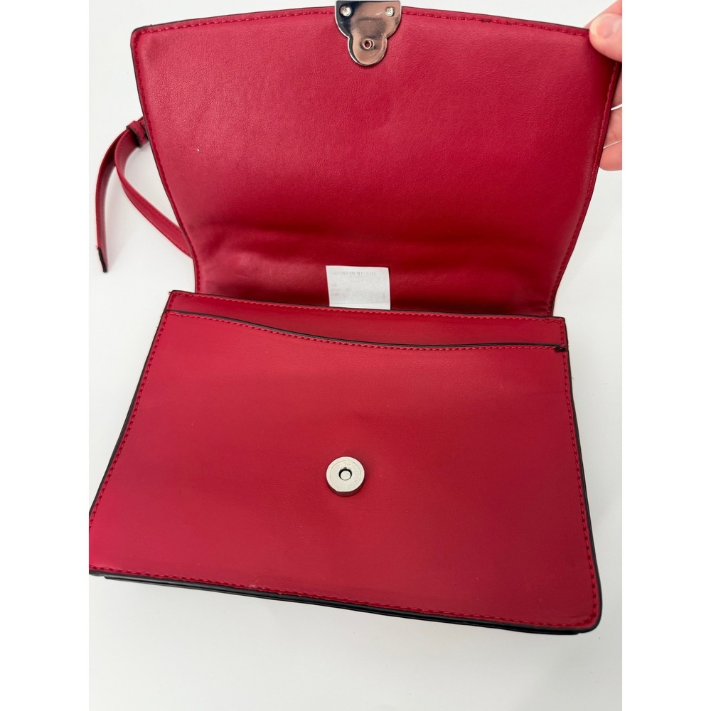 Nine West Essie Cherry Red Quilted Shoulder Bag *FLAWED* - Picture 3 of 7